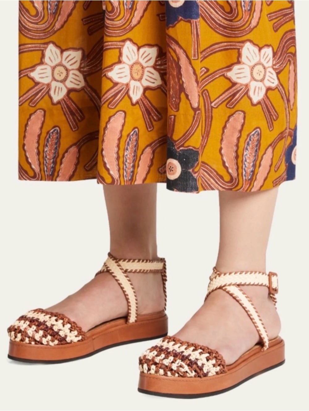 Ulla Johnson Polonio Flatform Woven Sandal 10 40 - Picture 2 of 6